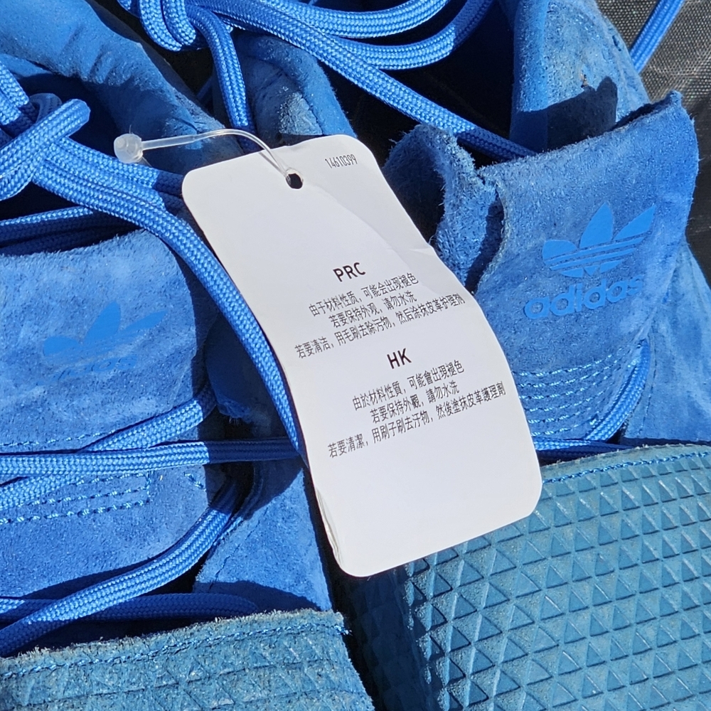 Adidas Tubular Invader SUEDE Bluebird Mens Size 10.5 Shoes Sneakers Blue BB1170 - Picture 2 of 12